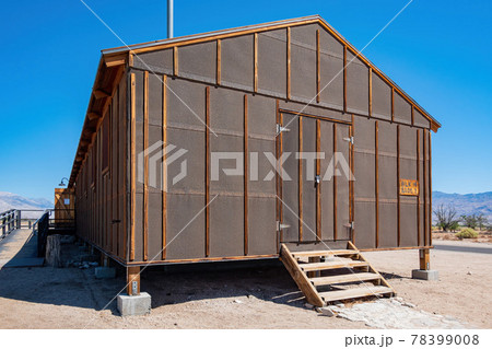Sunny exterior view of the Manzanar National Historic Site Sunny exterior view of the Manzanar National Historic Site 78399008