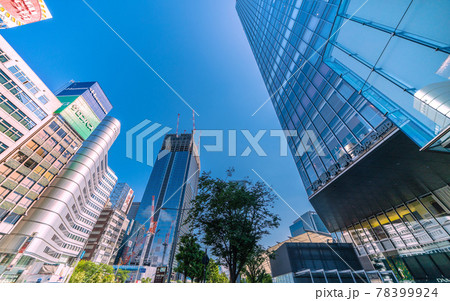 日本の東京都市景観　東京ミッドタウン八重洲などを望む 78399924