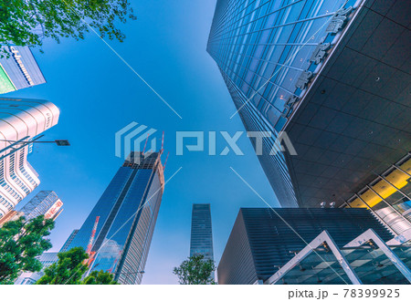 日本の東京都市景観　東京ミッドタウン八重洲などを望む 78399925