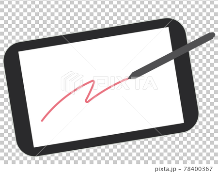 LCD tablet pen illustration LCD tablet pen illustration 78400367
