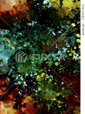 暗闇に光る幻想的なカラフルなキラキラ宝石テクスチャ背景 78401401