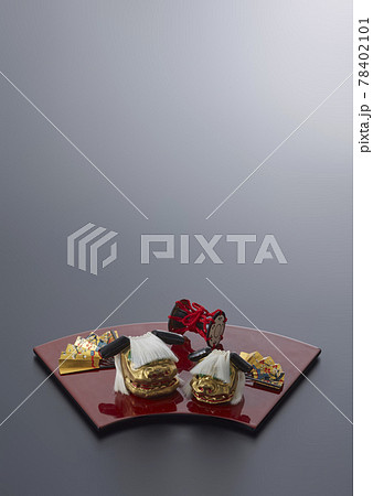 伝統工芸品　獅子頭　扇子　鼓 78402101