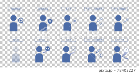Infectious disease illustration set 78402227