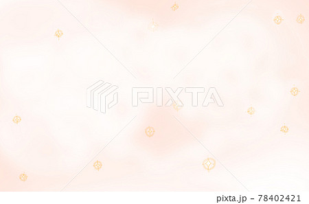ふわふわキラキラした背景 黄色 のイラスト素材