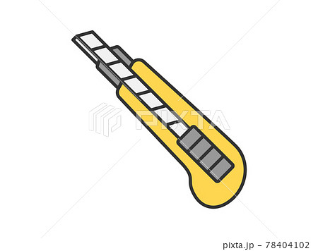 カッターのアイコンイラストのイラスト素材