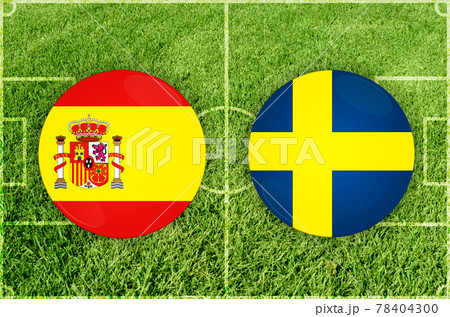 Spain vs Sweden football match 78404300