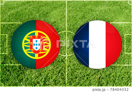 Portugal vs France football match Portugal vs France football match 78404332