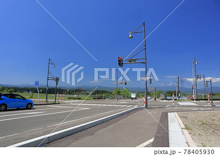 秋田県道 川口南交差点 78405930