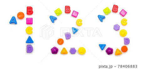 numbers from children's cubes, letters and shapes numbers from children's cubes, letters and shapes 78406883