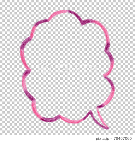 Hand-painted speech bubble material Hand-painted speech bubble material 78407060
