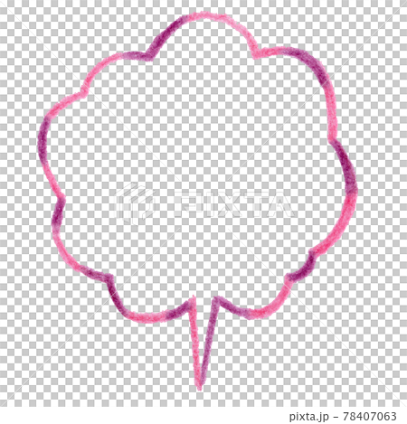 Hand-painted speech bubble material Hand-painted speech bubble material 78407063
