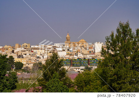 Cieza with its church, Parroquia La Asuncion in the Murcia region in Spain Cieza with its church, Parroquia La Asuncion in the Murcia region in Spain 78407920