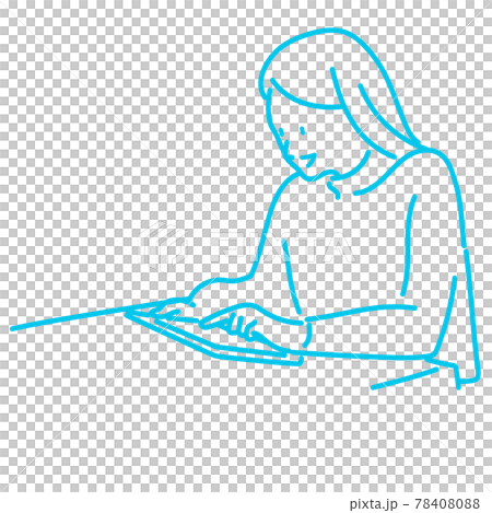 タブレットで検索する女性 78408088