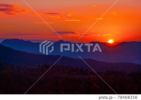 曽爾高原の夕景 曽爾高原の夕景 78408356