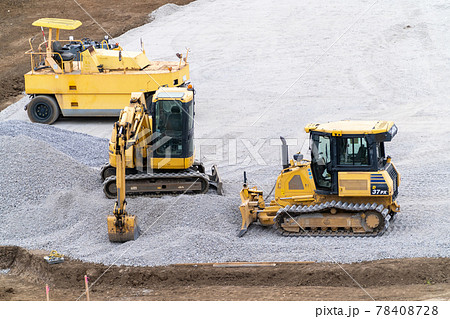 ロードローラー　舗装用ローラ　タイヤローラ　油圧ショベル　ブルドーザ 78408728