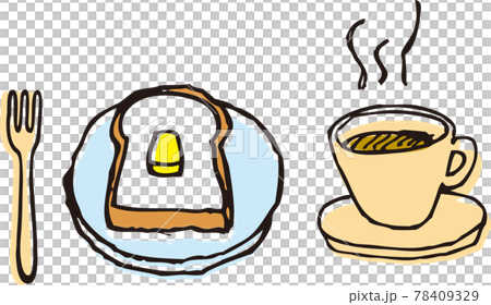 コーヒーとパン 78409329
