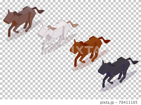 Isometric horse Isometric horse 78411185