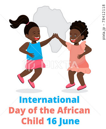 International day of the African child concept vector. International day of the African child concept vector. 78412118
