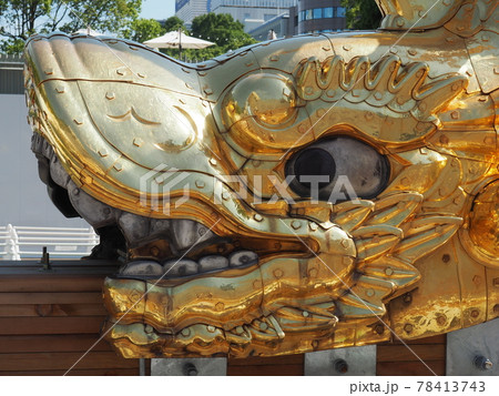 展示されている名古屋のシンボル　金の鯱  11 78413743