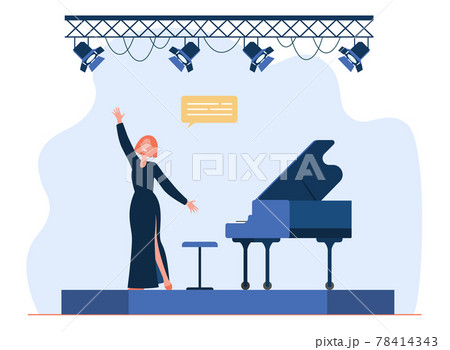 Singer performing on stage 78414343