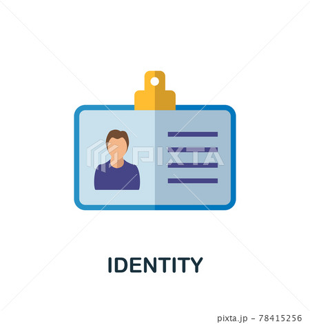 Identity icon. Simple element from branding collection. Creative Identity icon for web design, templates, infographics and more Identity icon. Simple element from branding collection. Creative Identity icon for web design, templates, infographics and more 78415256
