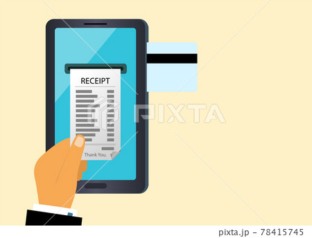 The concept of online payment for an order by Bank card. 78415745