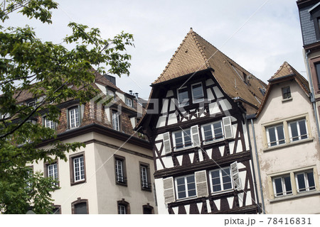 Closeup of medieval architecture in Strasbourg - France 78416831