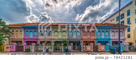 【シンガポール】【カトン地区】プラナカンハウス　大パノラマ 78421281