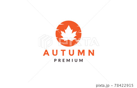 autumn leaf with sunset logo symbol vector icon illustration graphic design autumn leaf with sunset logo symbol vector icon illustration graphic design 78422915