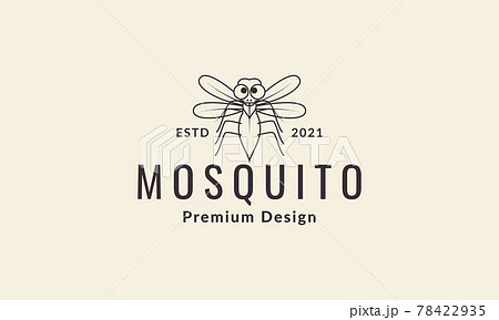 lines cute fly moquito logo symbol vector icon illustration graphic design 78422935