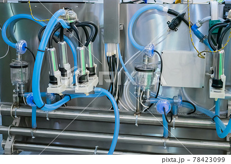 Teat cups of automated cow milking suction machine Teat cups of automated cow milking suction machine 78423099