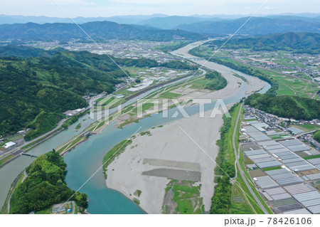 高知県高知市 仁淀川河口の風景 高知県高知市 仁淀川河口の風景 78426106