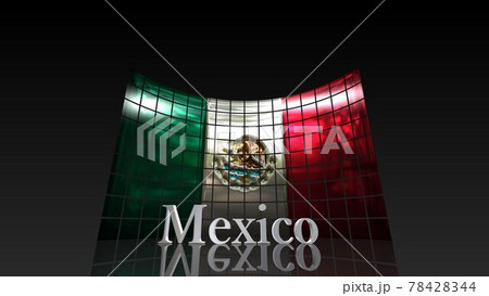 床に映るMexicoの国旗とテキスト5-3-2 床に映るMexicoの国旗とテキスト5-3-2 78428344