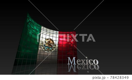 床に映るMexicoの国旗とテキスト5-3-1 床に映るMexicoの国旗とテキスト5-3-1 78428349