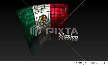床に映るMexicoの国旗とテキスト5-2-1 78428351