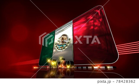 床に映るMexicoの国旗とテキスト3-3-3 床に映るMexicoの国旗とテキスト3-3-3 78428362