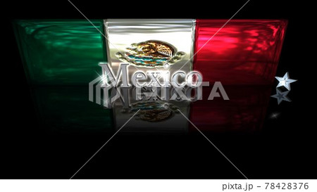 床に映るMexicoの国旗とテキスト2-2-2 床に映るMexicoの国旗とテキスト2-2-2 78428376