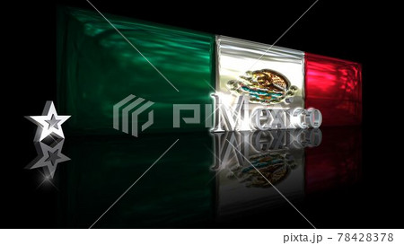 床に映るMexicoの国旗とテキスト2-1-1 床に映るMexicoの国旗とテキスト2-1-1 78428378