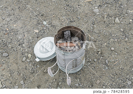 【オートキャンプ 設営完了直後、火起こし前の様子】 【オートキャンプ 設営完了直後、火起こし前の様子】 78428595