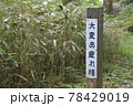 奈良県御所市と大阪府南河内郡千早赤阪村との県境、金剛山(標高1,125m）の「大変お疲れ様」。 78429019