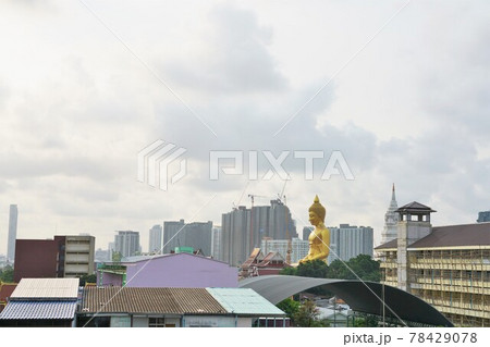 Gread Buddha at Wat Paknam in Bangkok, Thailand 78429078