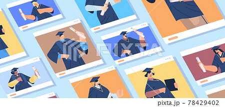 graduated students happy graduates celebrating academic diploma degree education university certificate graduated students happy graduates celebrating academic diploma degree education university certificate 78429402