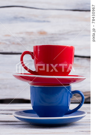 Stack of two cups. 78430967