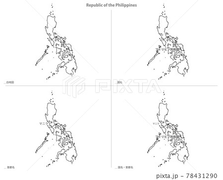 白地図-アジア-フィリピン共和国 78431290