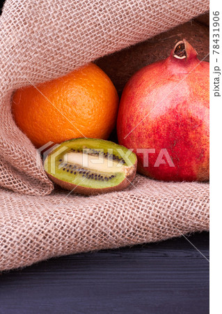 Composition from fresh tropical fruits. Composition from fresh tropical fruits. 78431906