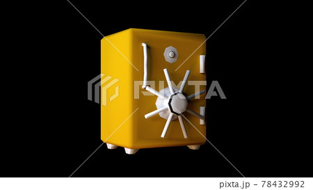 Low poly retro safe. 78432992