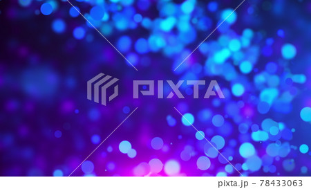 Swirl of round blurry particles 78433063