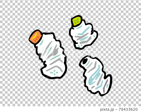 3 types of messy PET bottles 78433620
