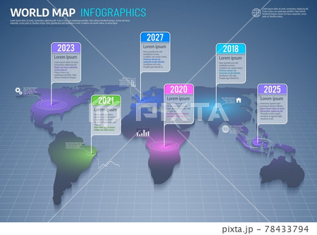 World map infographics, global country data 78433794