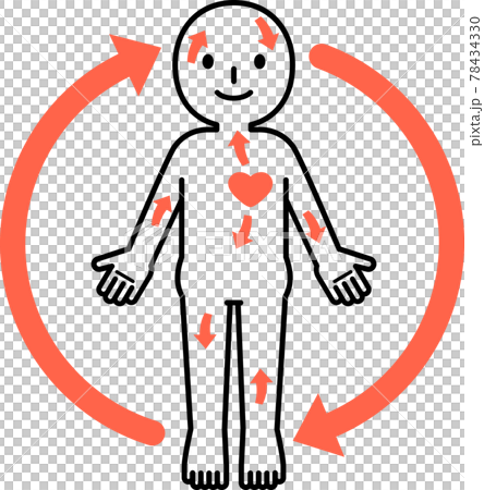 血行が良い人物のイメージ 血行が良い人物のイメージ 78434330